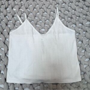 lululemon athletica White Ribbed V-Neck Camisole